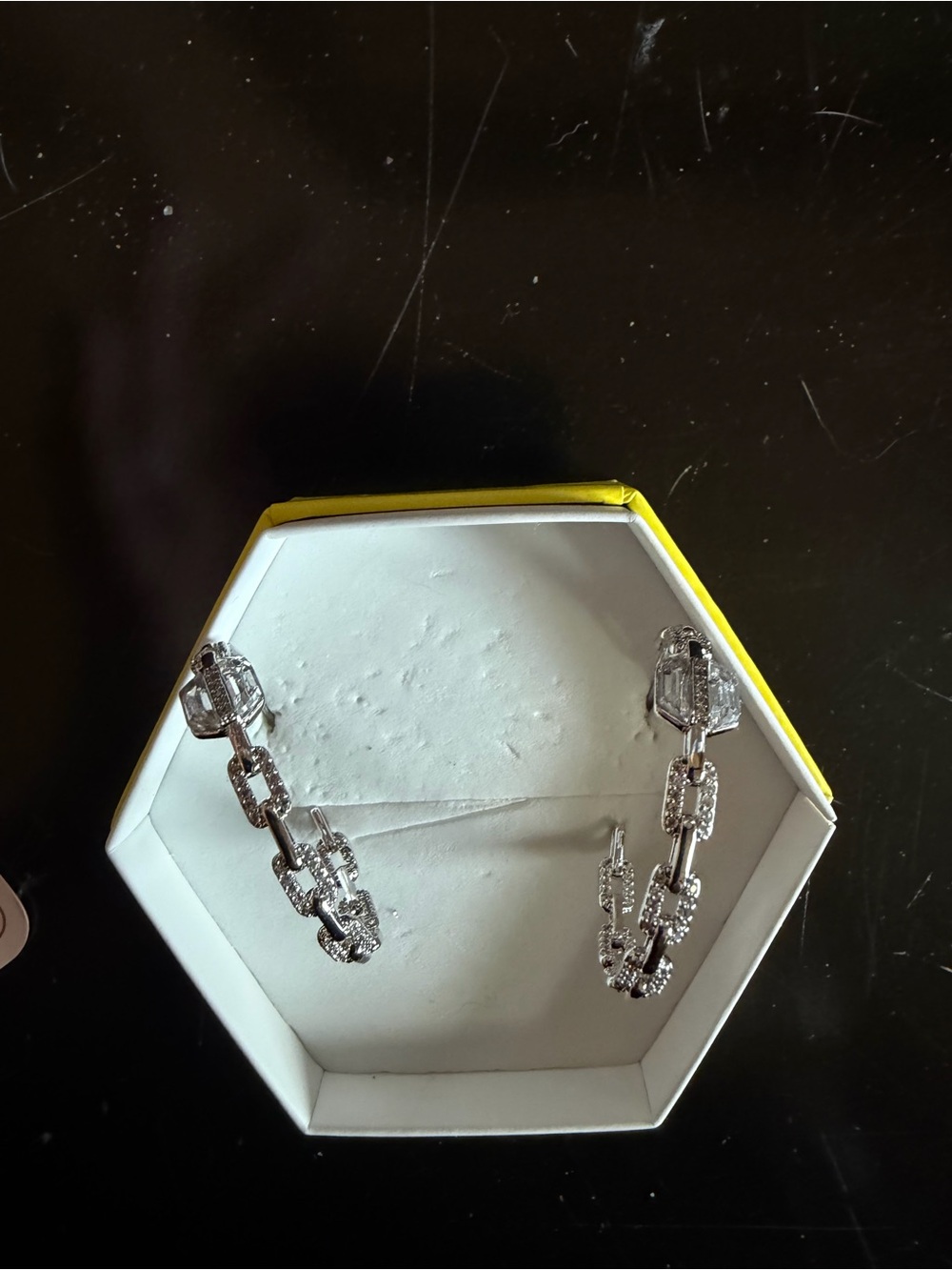CZ Rhodium Hoops: OGs - Picture 2 of 3